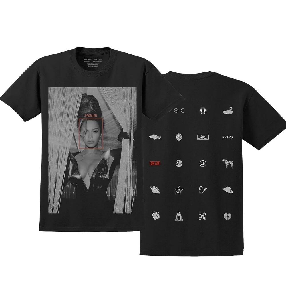 Beyoncé Renaissance World Tour “Problem” Graphic T-Shirt Black Size Medium